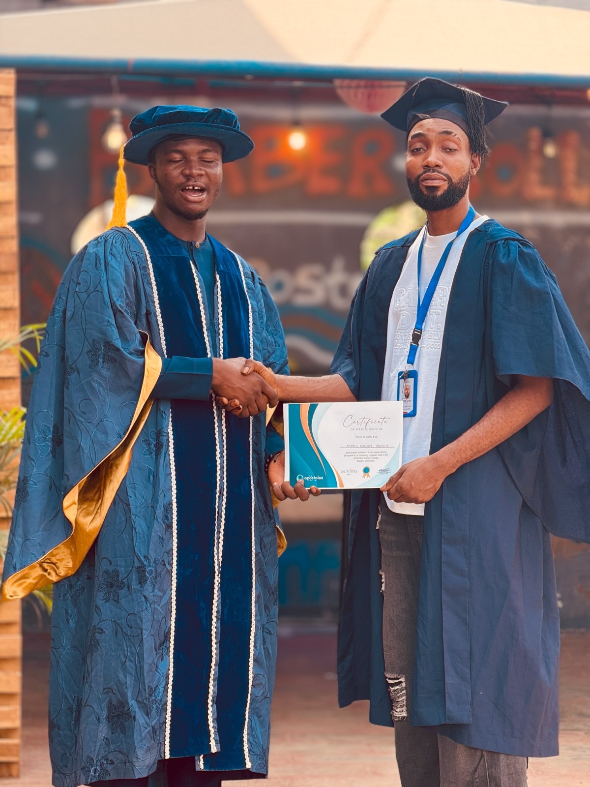Barber College graduand 3